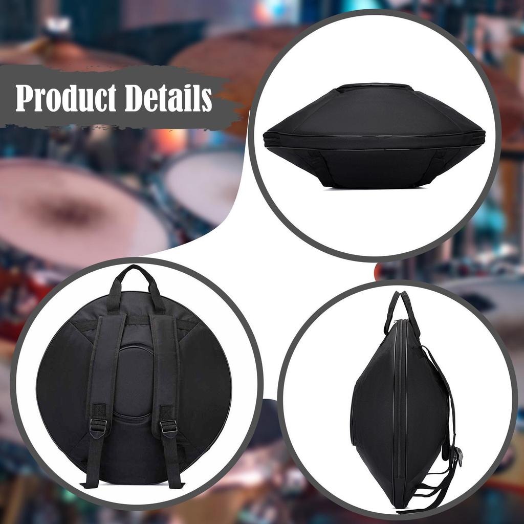 Handpan Drum Bag, Oxford Cloth Instrument Accessories Durability, Smooth Zipper, Protection