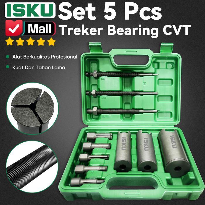 ISKU Treker Bearing CVT Set 5 Pcs Alat Cabut Laher Dalam Internal Bearing Puller Motor Matic