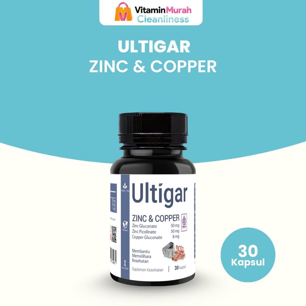 ULTIGAR ZINC & COPPER ISI 30 & 100 KAPSUL - SUPLEMEN KESEHATAN