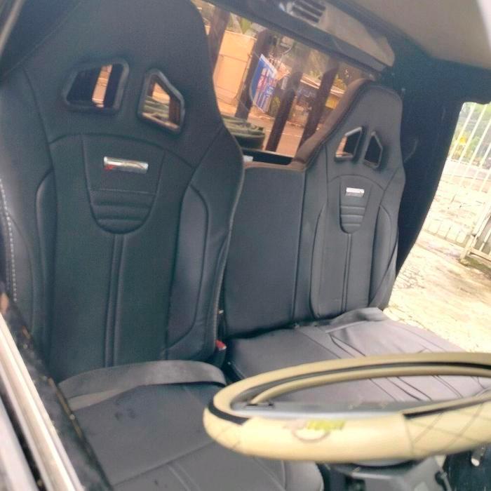 jok racing granmax picup, l300  pnp tinggal pasang - hitam full, L300 pickup