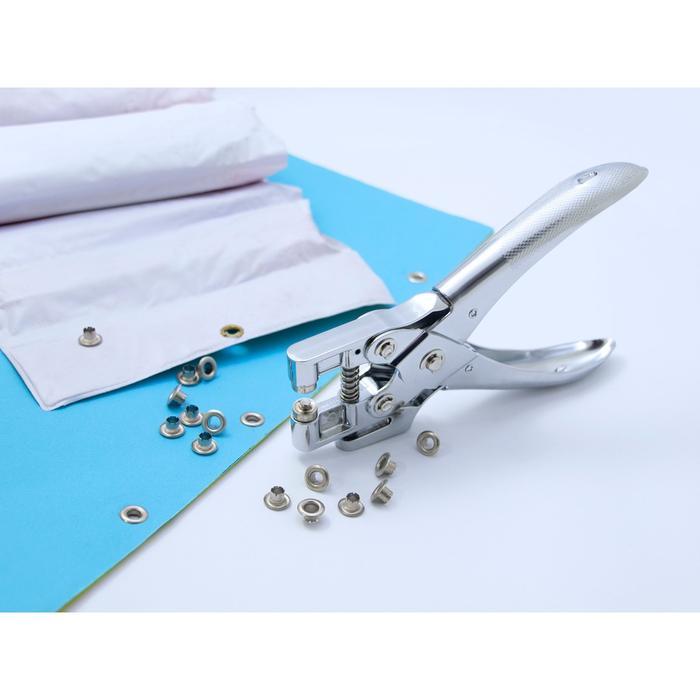 Pembolong Kertas 1 Lubang/eyelet Punch/ Alat Pembolong MIKA/KARTON Kw Trio 9718 Stationery