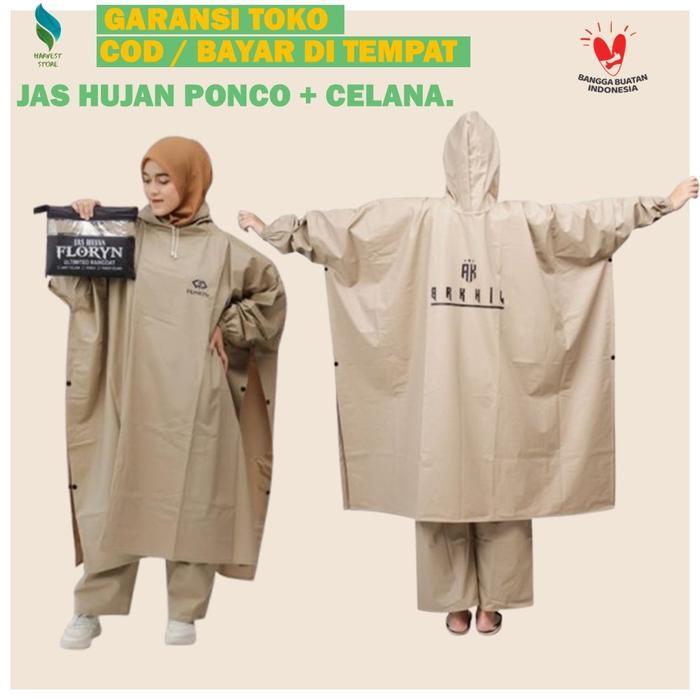 TERMURAH Jas Hujan Pria Wanita Jas Hujan Ponco Jas Hujan Pria Tebal Kualitas Bagus Raincoat Mantol