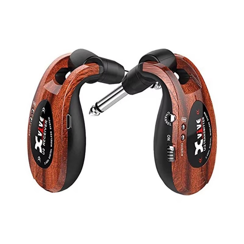 Guitar Wireless System Rechargeable 2.4GHz Digital Guitar Wireless Transmitter and Receiver for