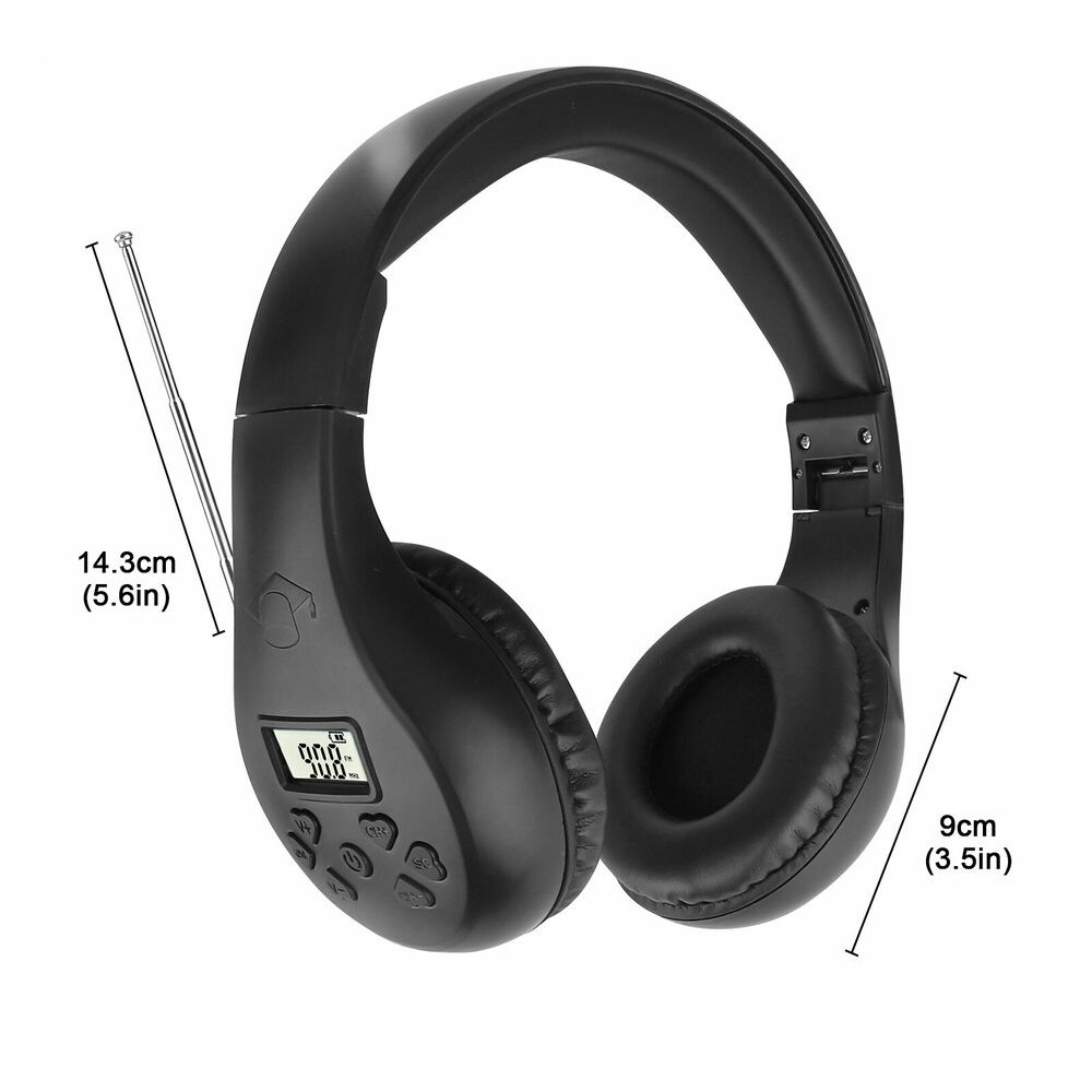 Portable FM Radio Headphone Radio Receiver Stereo Headset Radio Earphone Receiver For Conference