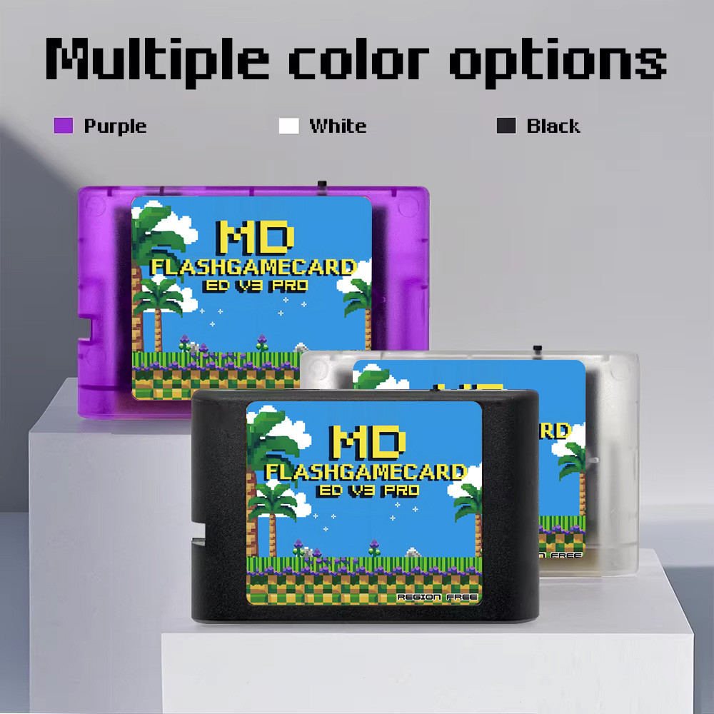 4000 in 1 Mega Genesis MD V3 Pro With 4GB TF Card EDMD Game Card For SEGA Genesis Mega Drive Master