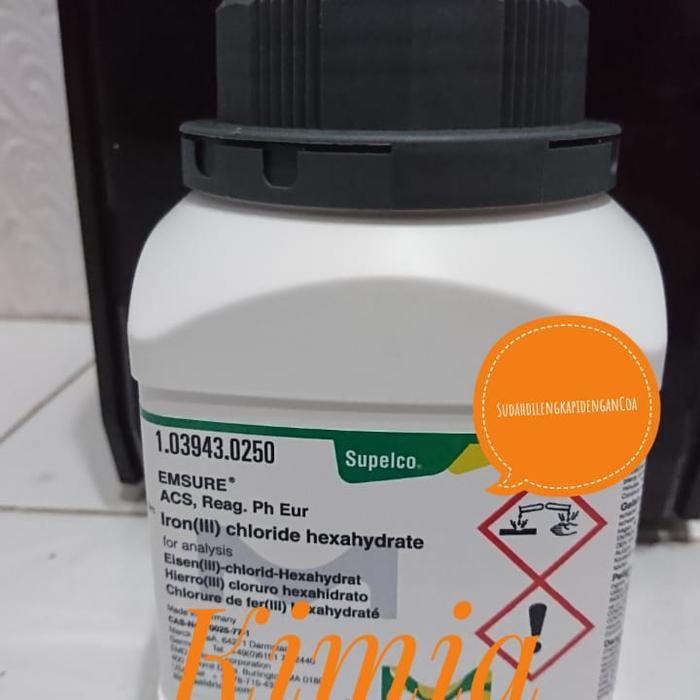 JTTOP" FECL3 / IRON III CHLORIDE MERCK 250 GR