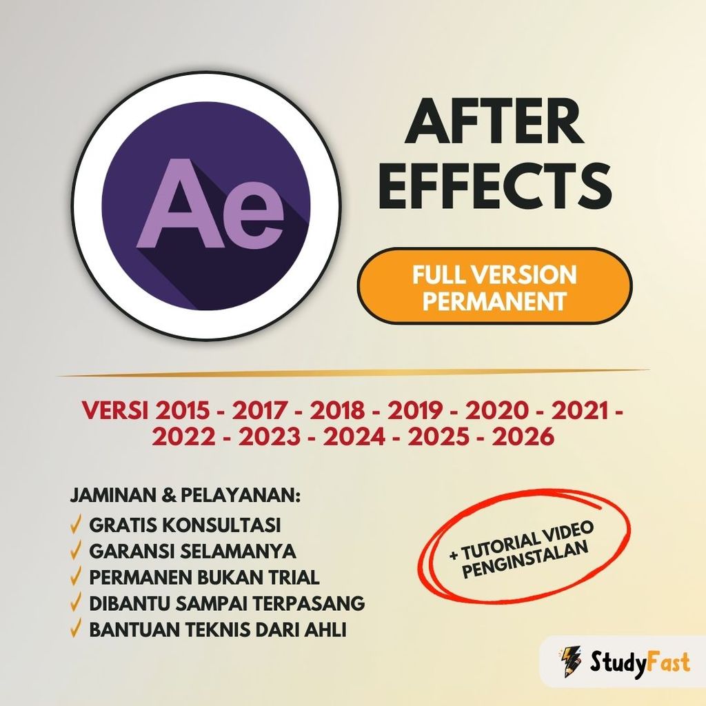 Ad0be After Effects 2026 Original (WIN & MAC) | Version 2021 / 2022 / 2023 / 2024 / 2025 / 2026 + Tu