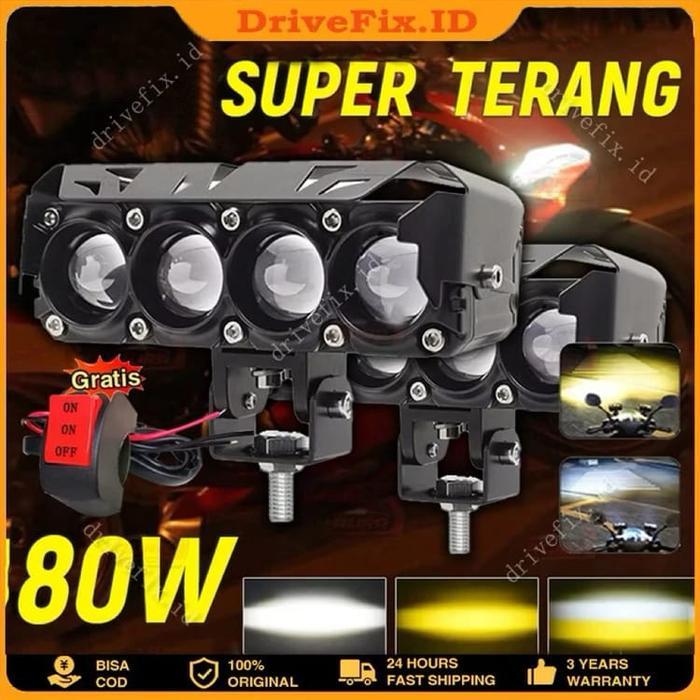 Free Saklar 12V / 24V Lampu Sorot Tembak Mobil Lampu Led Tembak Sorot D3 Sql Lampu Tembak Sorot Led