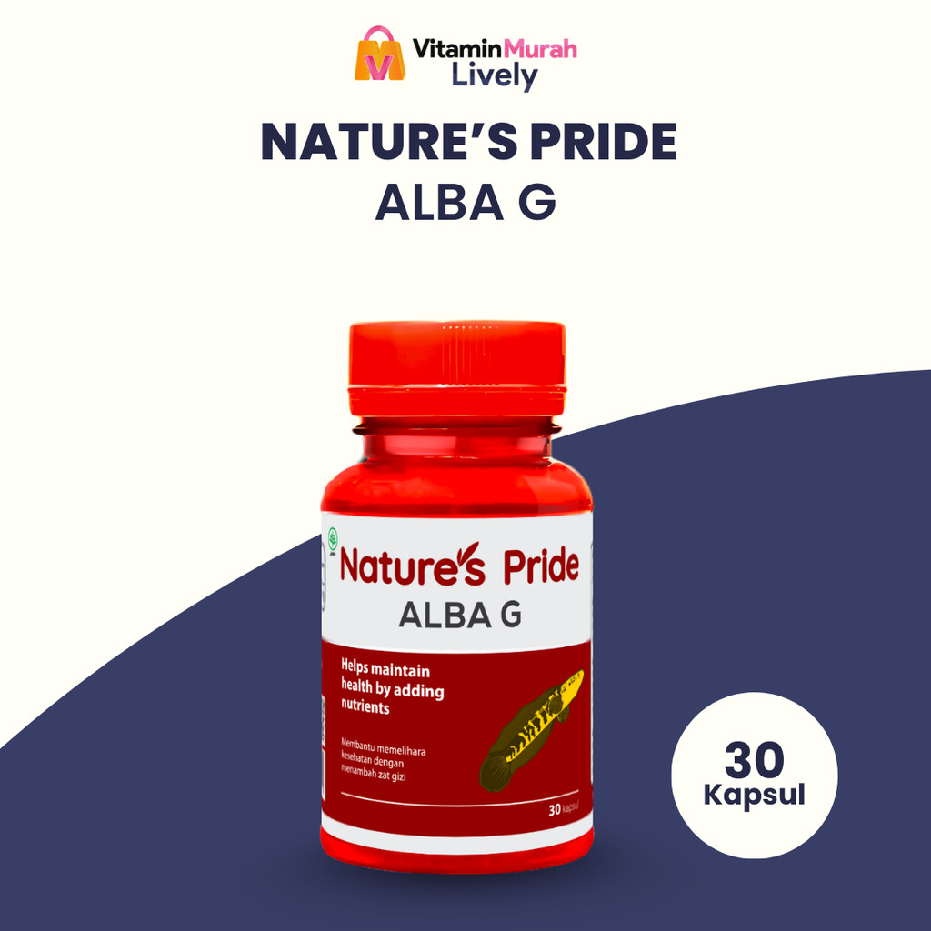 NATURE'S PRIDE ALBA G EKSTRAK IKAN GABUS ISI 30 & 100 KAPSUL
