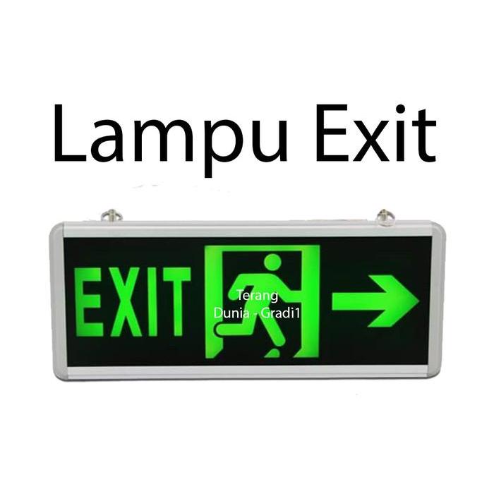 Terlaris Lampu Exit Tanda Panah Lampu Tangga Lampu Exit Emergency Lampu Exit Orang Lampu Exit Lampu