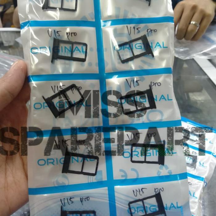 SIMTRAY SIM TRAY SIMLOCK TEMPAT SIMCARD VIVO V15 PRO V17 PRO ORIGINAL