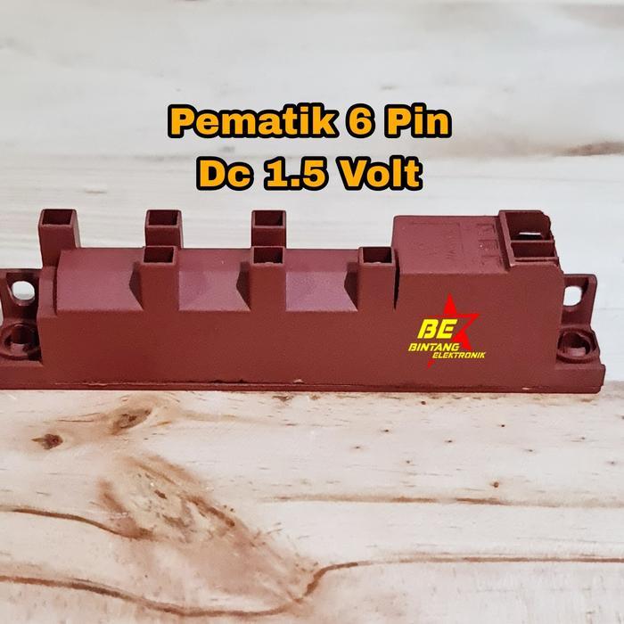 Pulse Ignition Pematik Kompor Ariston Dc 1.5 Soket 6 Pin Magnet Elektr