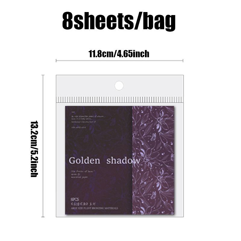 Mr.Paper Hot Stamping Craft Material Paper Lily Cherry Blossom Flower Theme Sulfuric Acid Paper