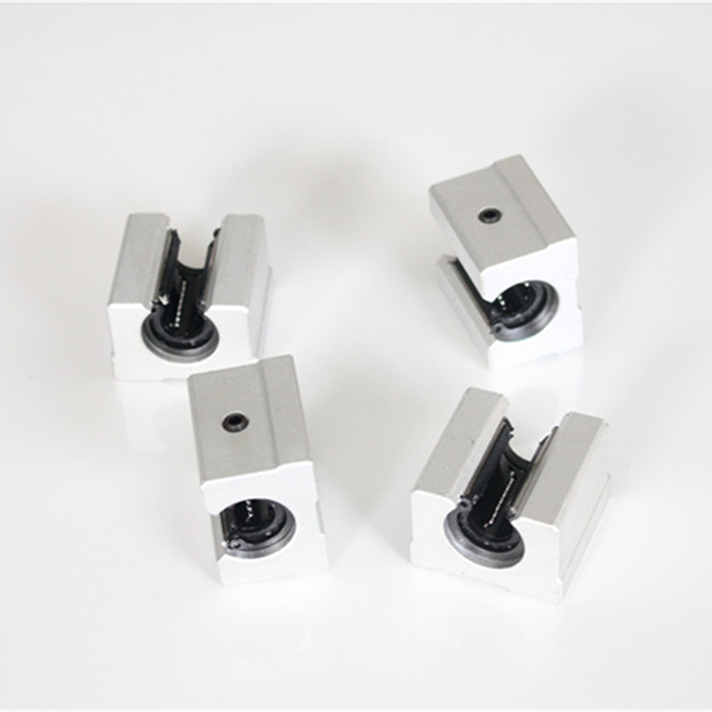 4pcs SBR12UU SBR12 Linear Bearing 12mm Open Linear Bearing Slide Block 12mm Parts Linear Slide for
