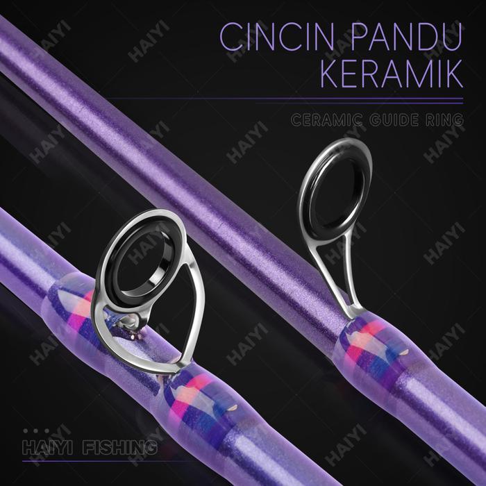 Joran UL Carbon 1.65m / 1.8m / 2.1m Carbon Padat/Joran Ultralight UL 2-6lb Joran Pancing Spinning