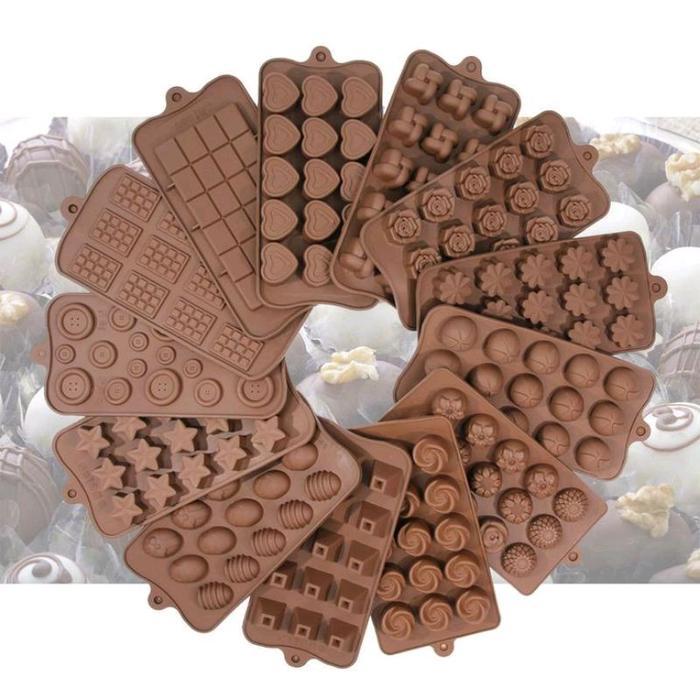 Oxihom - Cetakan Silikon Kue Coklat Pudding Jelly Aneka Bentuk Karakter Hewan Tumbuhan Buah