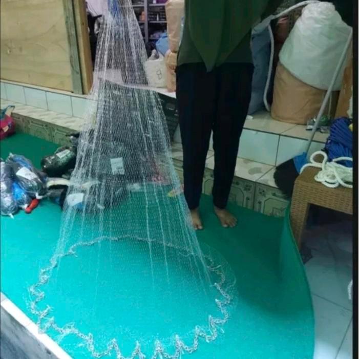 Jala kecrik 3 feet 1 meter senar lubang 1 jari siap pakai