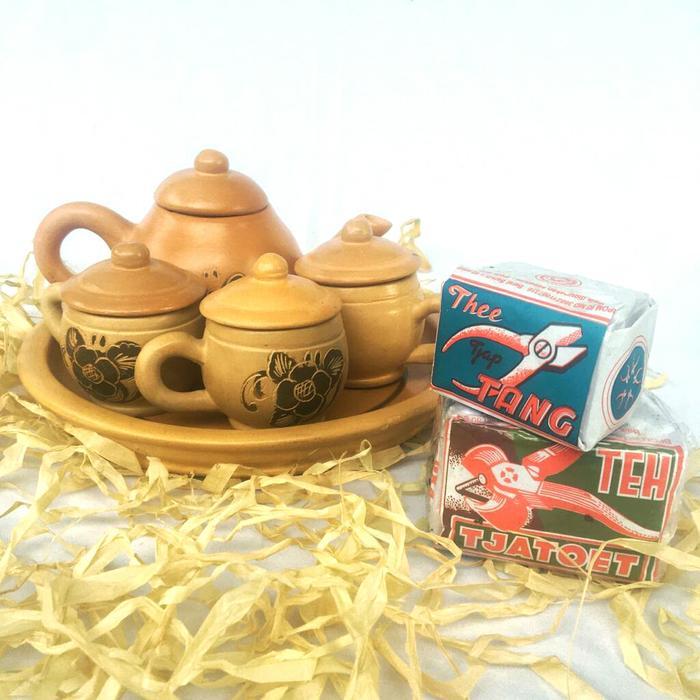 HAMPERS UNIK SET TEKO TEH POCI TANAH LIAT + TEH