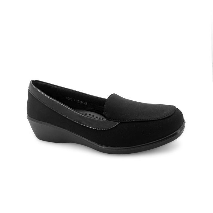 Donatello - Bata Comfit Newstar Q118 "Anti Bacterial" Sepatu Wedges Formal Wanita Work Wear Shoes