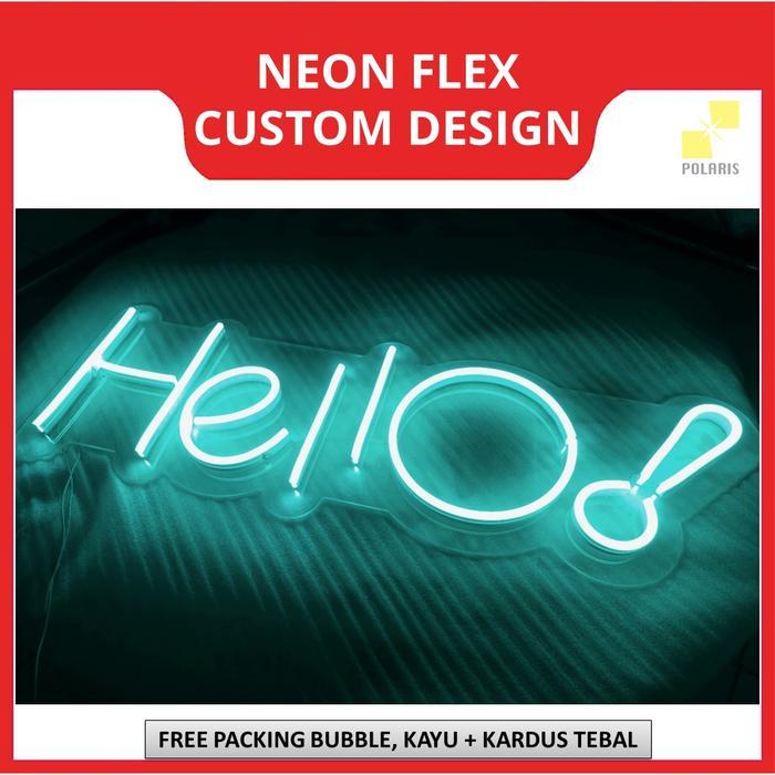 PROMO NEON FLEX LAMPU HIAS CUSTOM NAMA-NEON SIGN LAMPU CAFE CUSTOM TULISAN