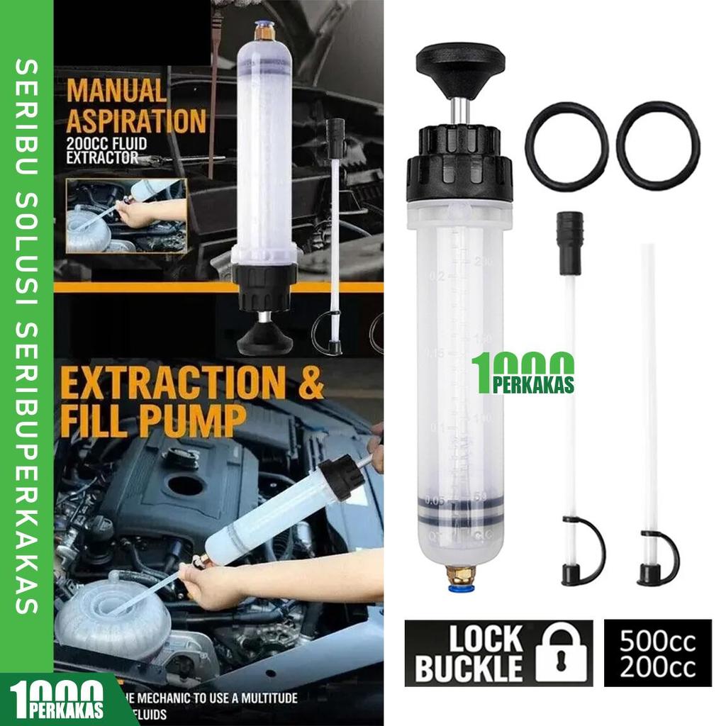 Pompa Tangan Transfer Oli 200cc 500cc AJ82 1P / Pengisian Bensin Mobil Extractor Manual / Sedot Sunt