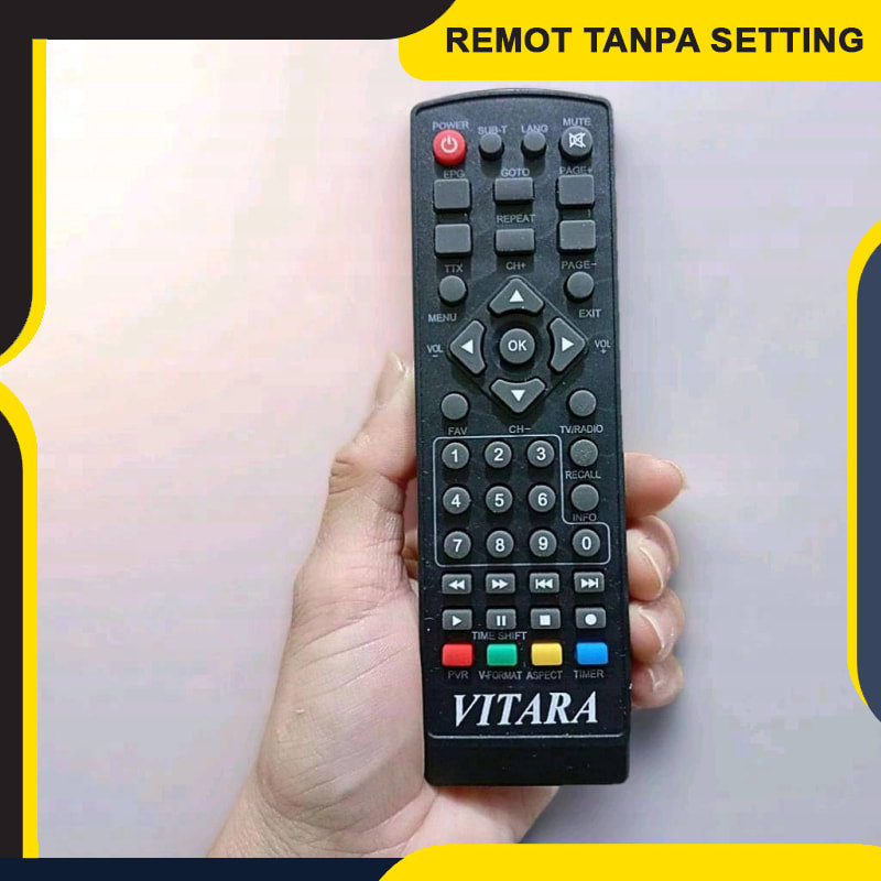Remot Stb Vitara Remot Set Top Box Tv Digital Vitara - Langsung Konek