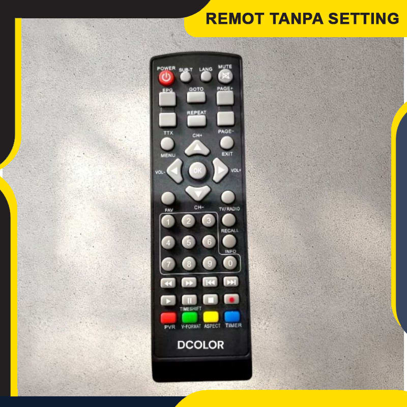 Remote Dcolor . Remot control set top box Dcolor. Remot STB Dcolor. - Langsung Konek