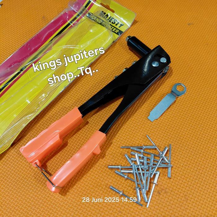 Rivet Tang + 20Pc Mata Ripet Paku Riverter Rifet Rivet