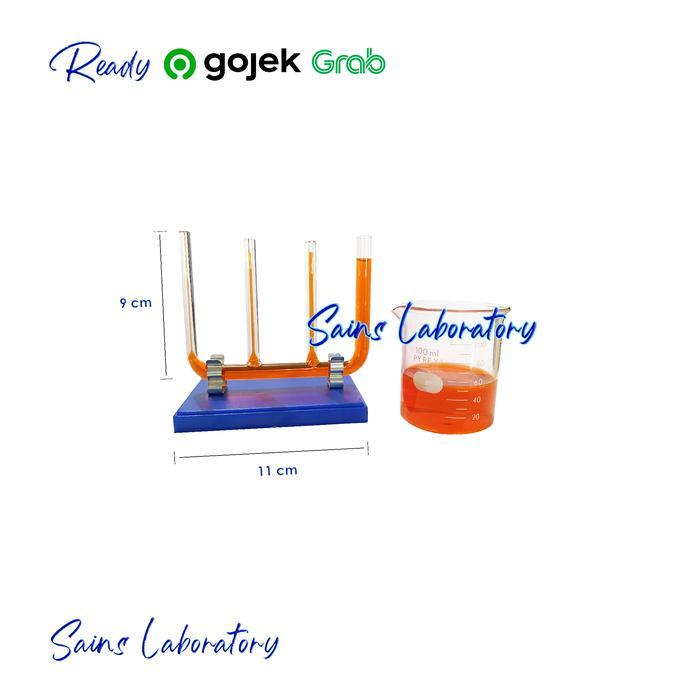 Bejana Kapiler Capillary Vessels Pipa Kaca Kapiler Kapilaritas Asas Bejana Percobaan Fisika