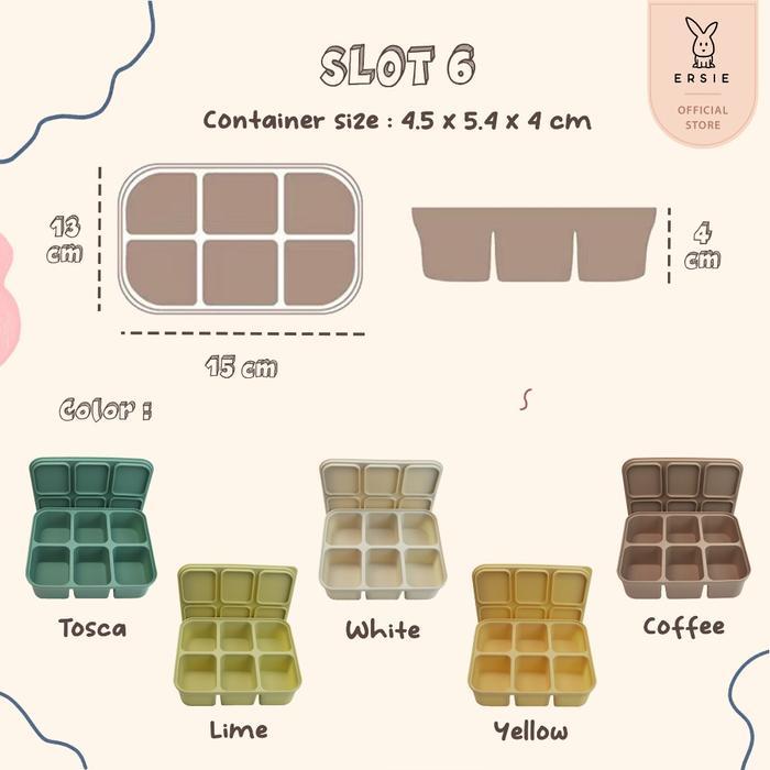 Ersie Silicone Multicube Container