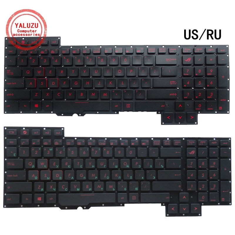 Us/Ru English/Russian New Laptop Keyboard For Asus Rog G751 G751J G751Jy G751Jt G751Jm Gfx71