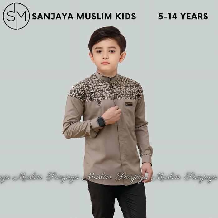 Best Seller Baju Koko Couple Ayah Dan Anak Laki Laki Motif Bima Kombinasi Batik Klasik Original
