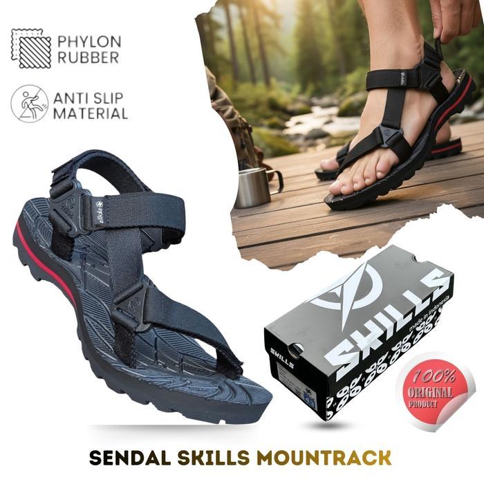 Fladeo Footwear - Barqun Sandal Gunung Pria Wanita Mountrack 38-44 - Hitam