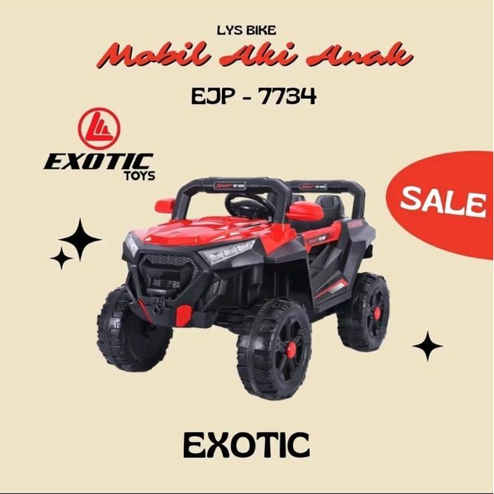 Mobil Aki Anak JEEP EJP 7734 / Mainan Mobil Mobilan Remot Anak Charge Cas EXOTIC / Mainan Anak Remot