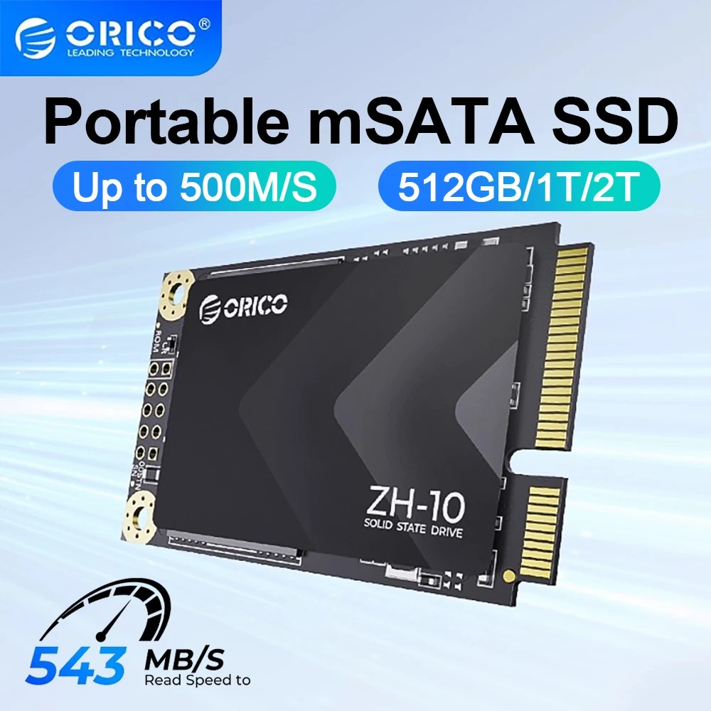 ORICO Portable mSATA SSD SATA III 6Gbps 3D NAND Internal Solid State Drive 256GB 512GB 1TB 2TB for