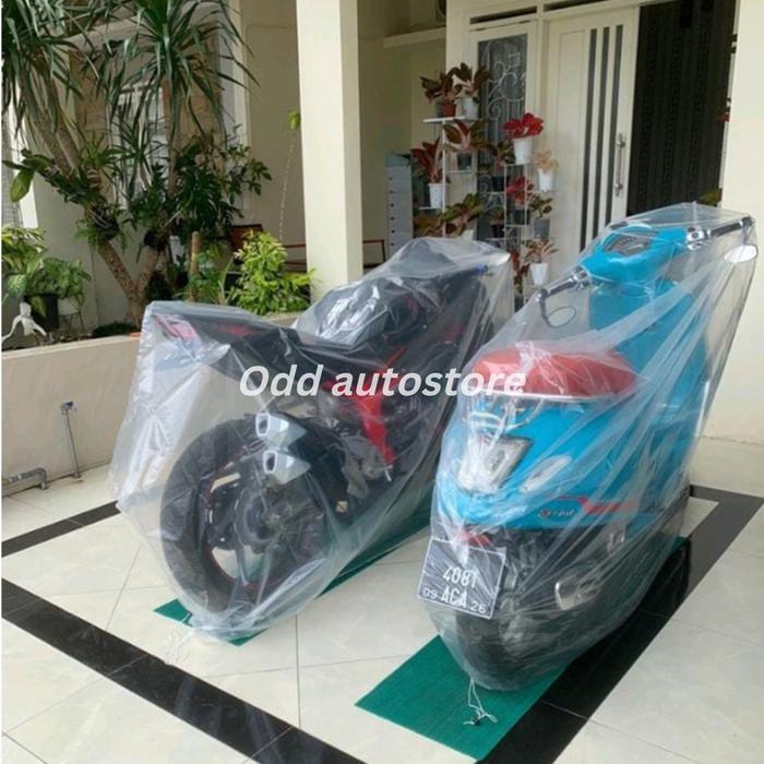 Cover motor transparan / sarung motor RX KING waterproof