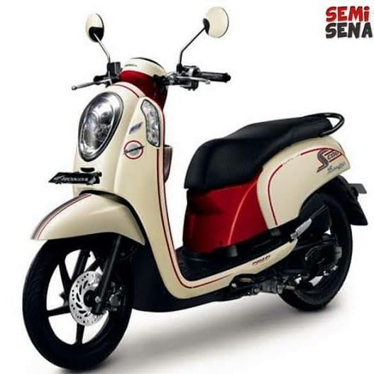 Cover Sayap Samping Honda Scoopy Fi 2013 2016 Cream