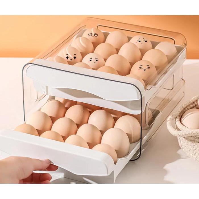 Tempat Penyimpanan Telur acrylic Rak Telur Egg Box container