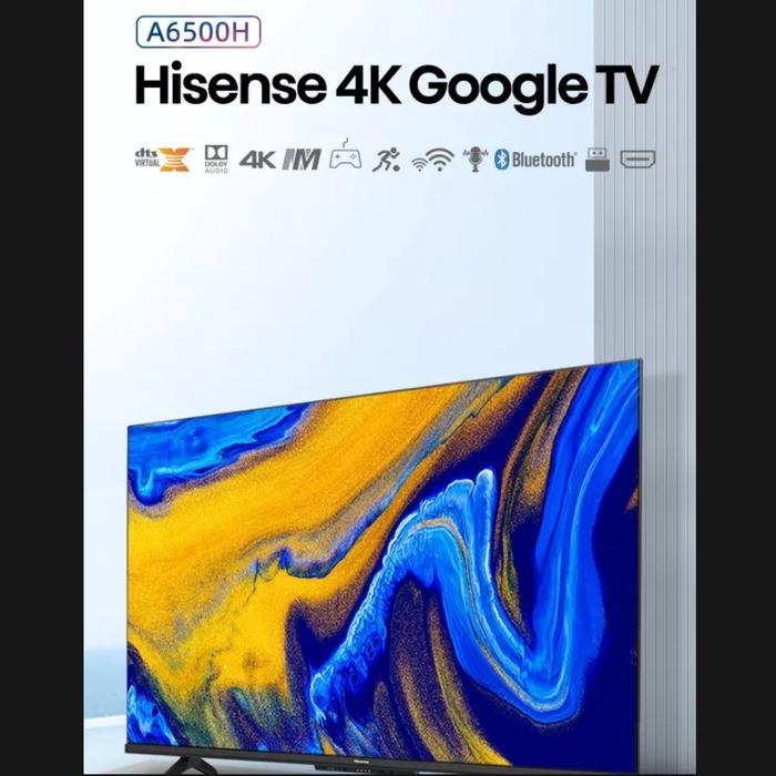 HISENSE TV LED GOOGLE TV 4K 43 50 55 INCH 43A6500H 50A6500H 55A6500H Gratis Ongkir