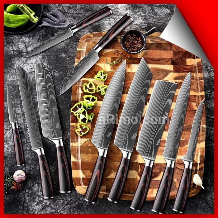 Pisau Dapur Set Stainless Steel Set Pisau Dapur 5 pcs Stainless Xituo