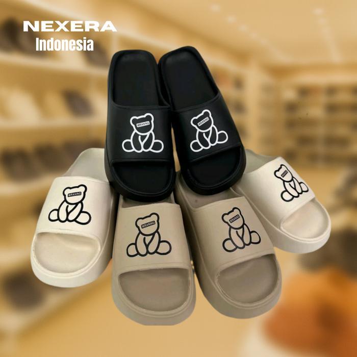 Nexera Sandal Dewasa Perempuan 8001-Tb-8001- 1B Sandal Karet Dewasa Cewek Cowok
