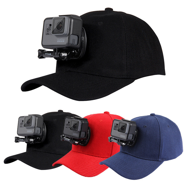 Adjustable Canvas Sun Hat Cap for Gopro Hero 8 7 5  SJCAM SJ7000 SJ6000 M20 Eken H9 H9R H8 Pro Yi 4K