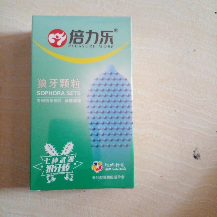 Bazzar Komp Fire & Ice Spike Kondom Produk Seks Dewasa Besar Dihiasi G-Dotted