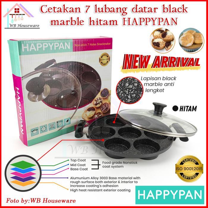 HAPPYPAN Cetakan martabak mini 7 lubang marble anti lengket / Cetakan martabak mini / cetakan kue