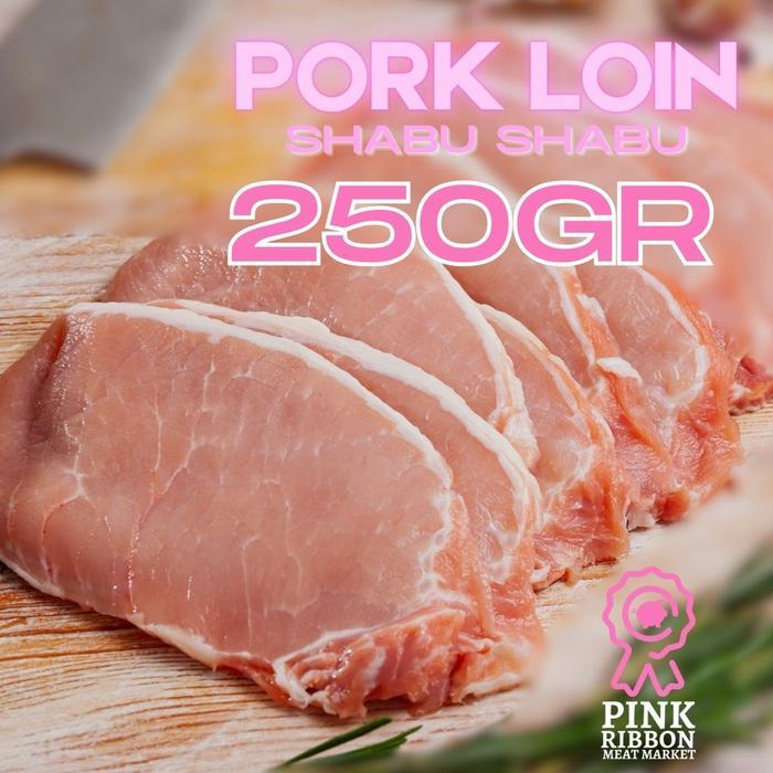 Karbonat (Pork Loin) Shabu-Shabu Slice - Import 250G (Frozen