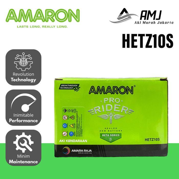Amaron Aki Motor Ninja 250R / 250RR Mono / New Ninja 250 FI ETZ10S - 9Ah Aki Kering