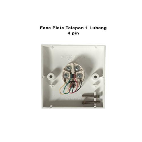 FACE PLATE RJ11 / FACE PLATE TELEPON RJ11 / WALLMOUNT TELEPON RJ11