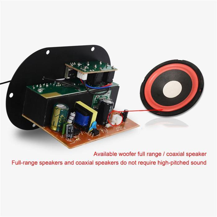 (COD) Kit Power Amplifier Subwoofer Bluetooth FM USB 35W DC 12V 24V AC 220V