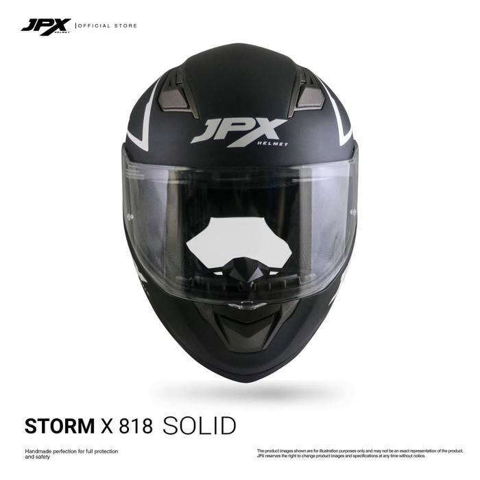 Langsung diproses Helm JPX Full Face Storm X818 Solid