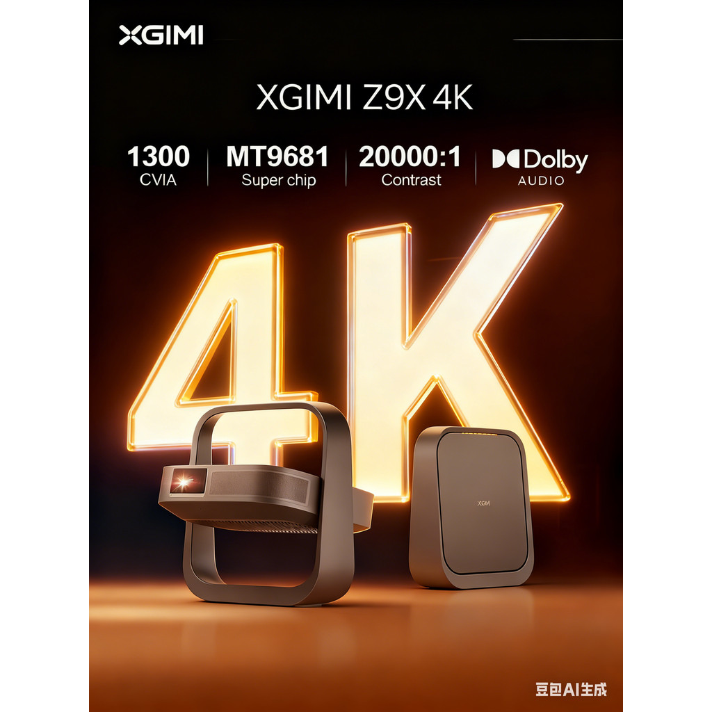 XGIMI Z9X 4K Portable Triple Color Laser Projector 3D Optical Zoom UHD Video Beamer for Home Theater